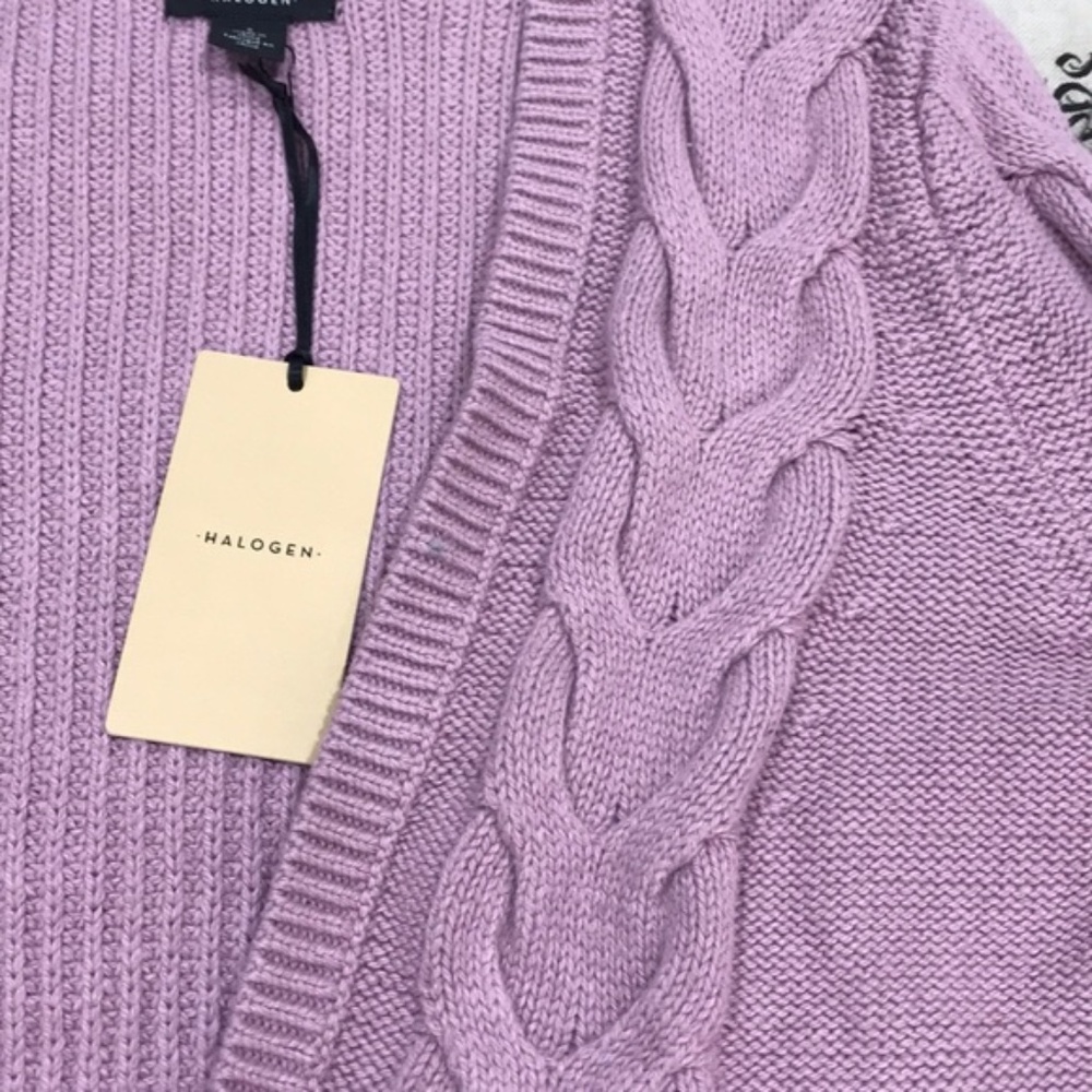 Halogen Open Front Cable Cardigan - Picture 8 of 9